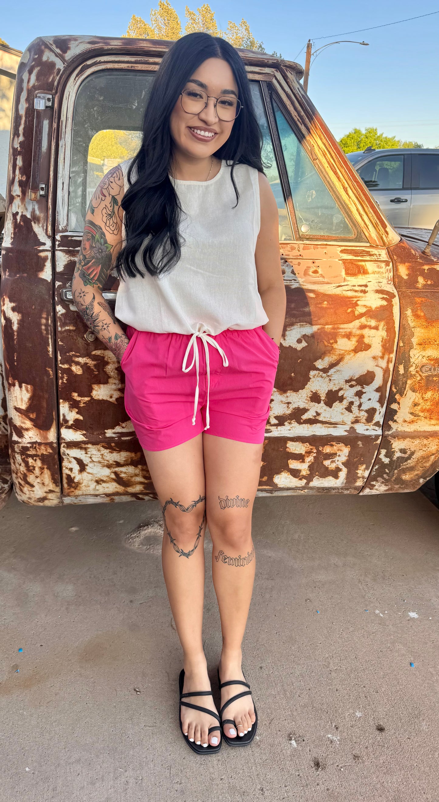 Sleeveless Tie Top