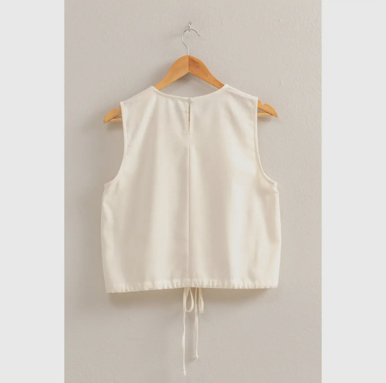 Sleeveless Tie Top