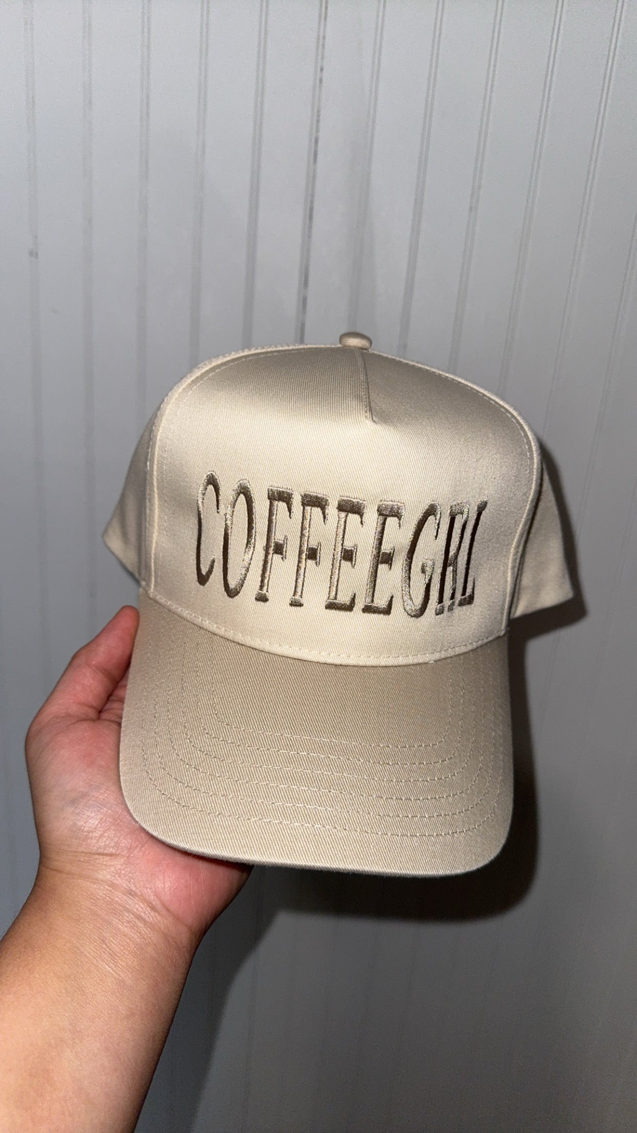 CoffeeGrl Tan Trucker
