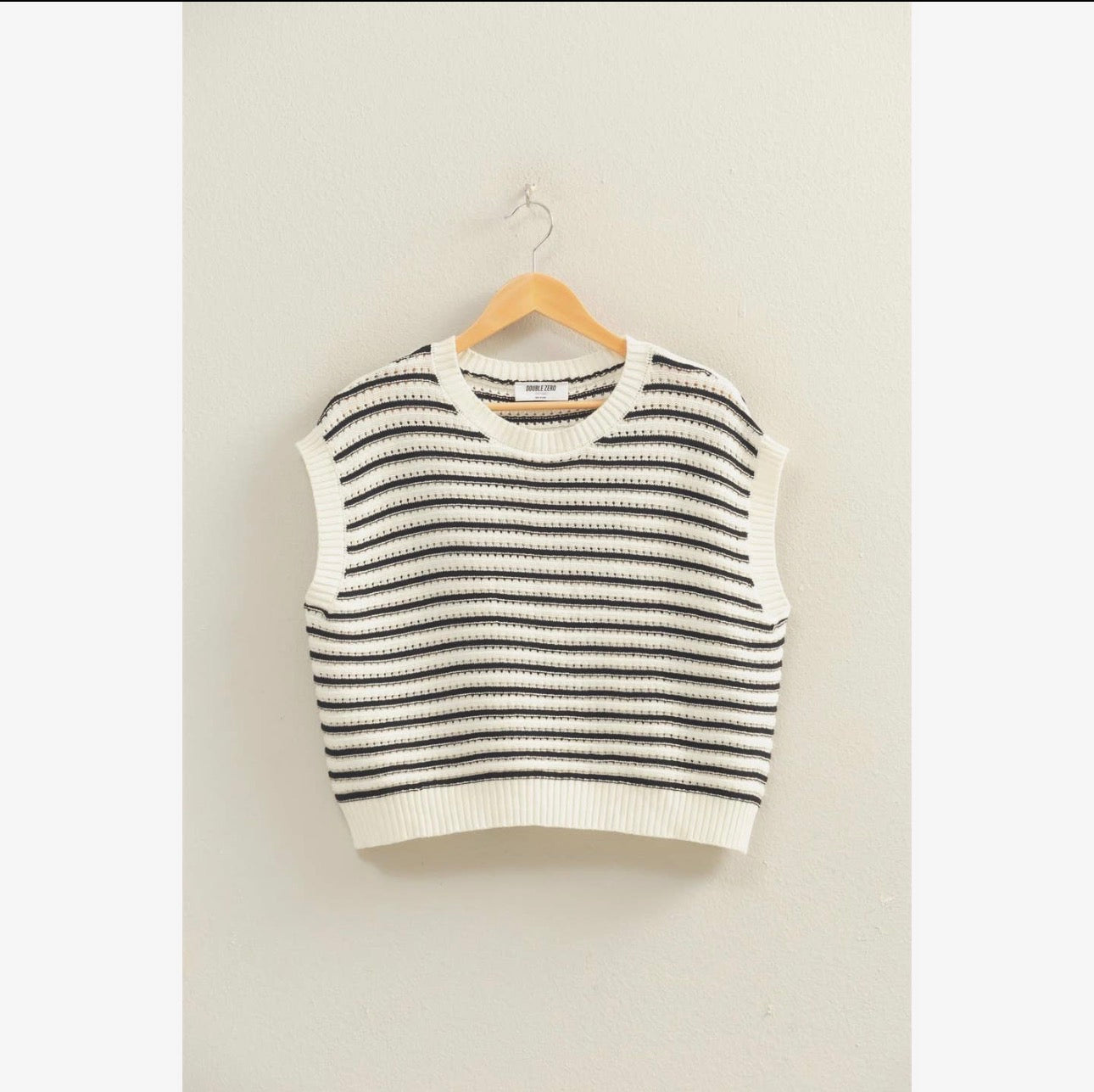 Striped Sleeveless Sweater