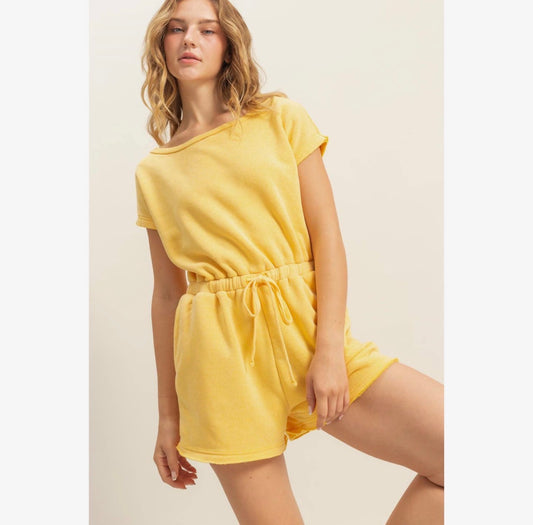Drawstring Waist Romper