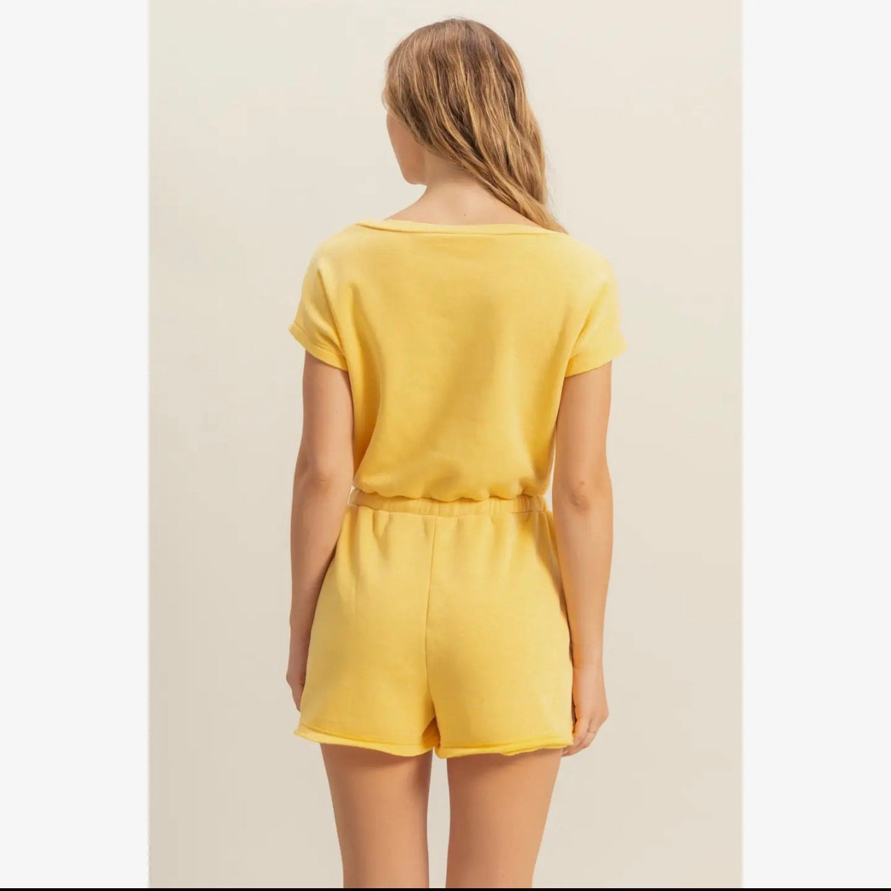 Drawstring Waist Romper