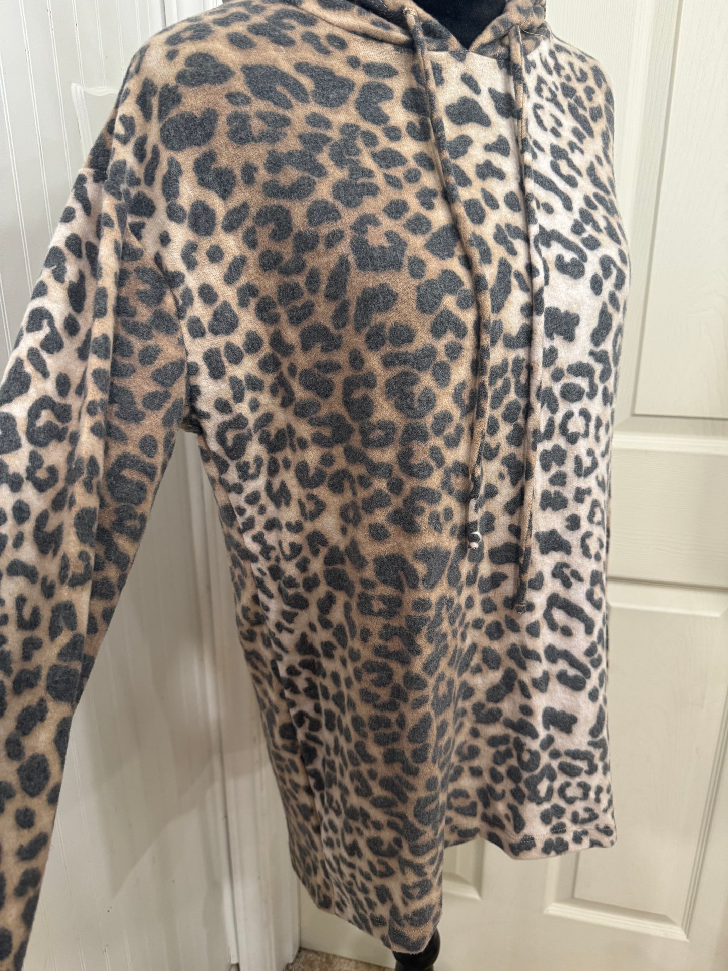 Cheetah Fleece Hoodie