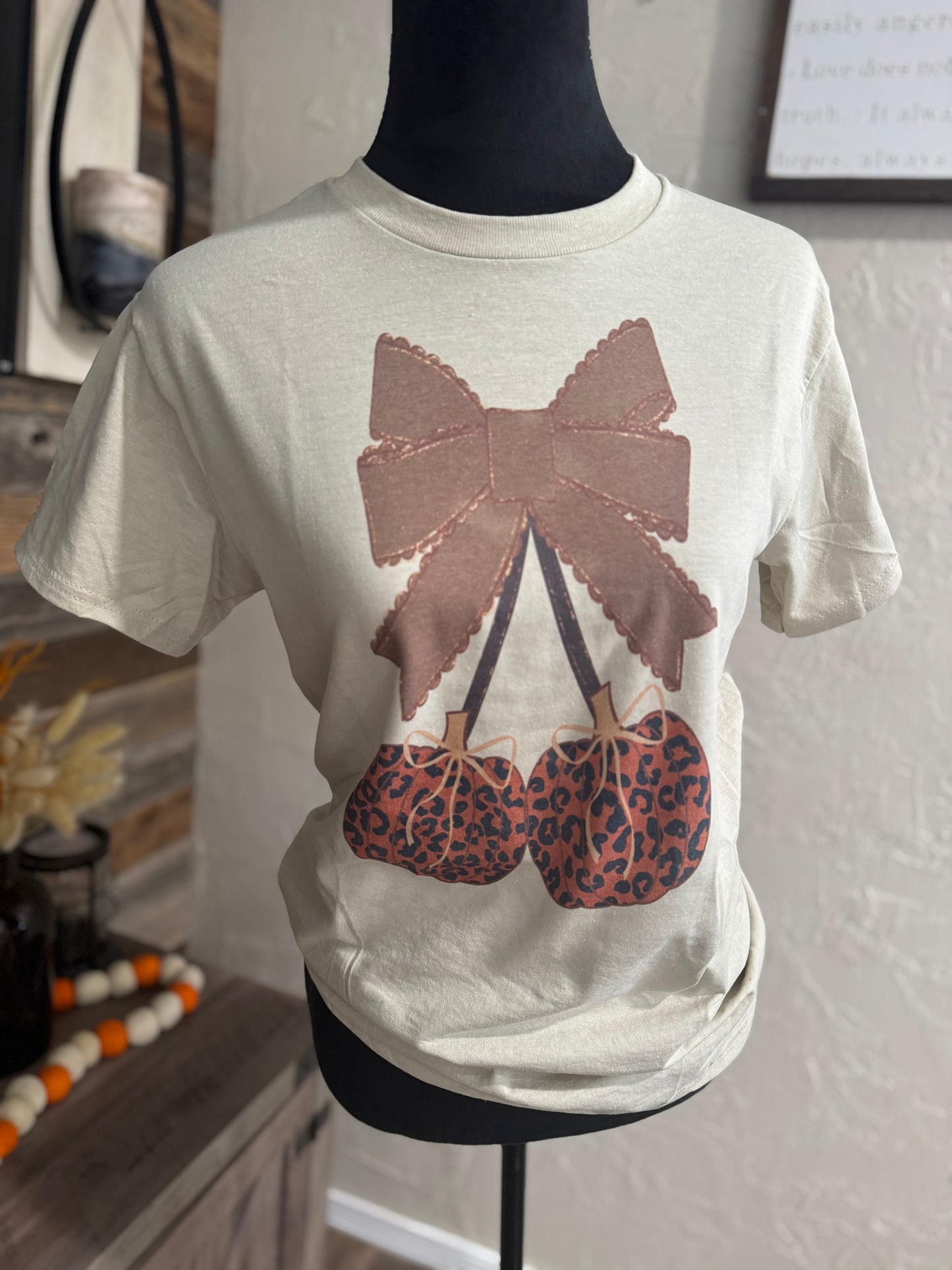 Cheetah Cherry Bow