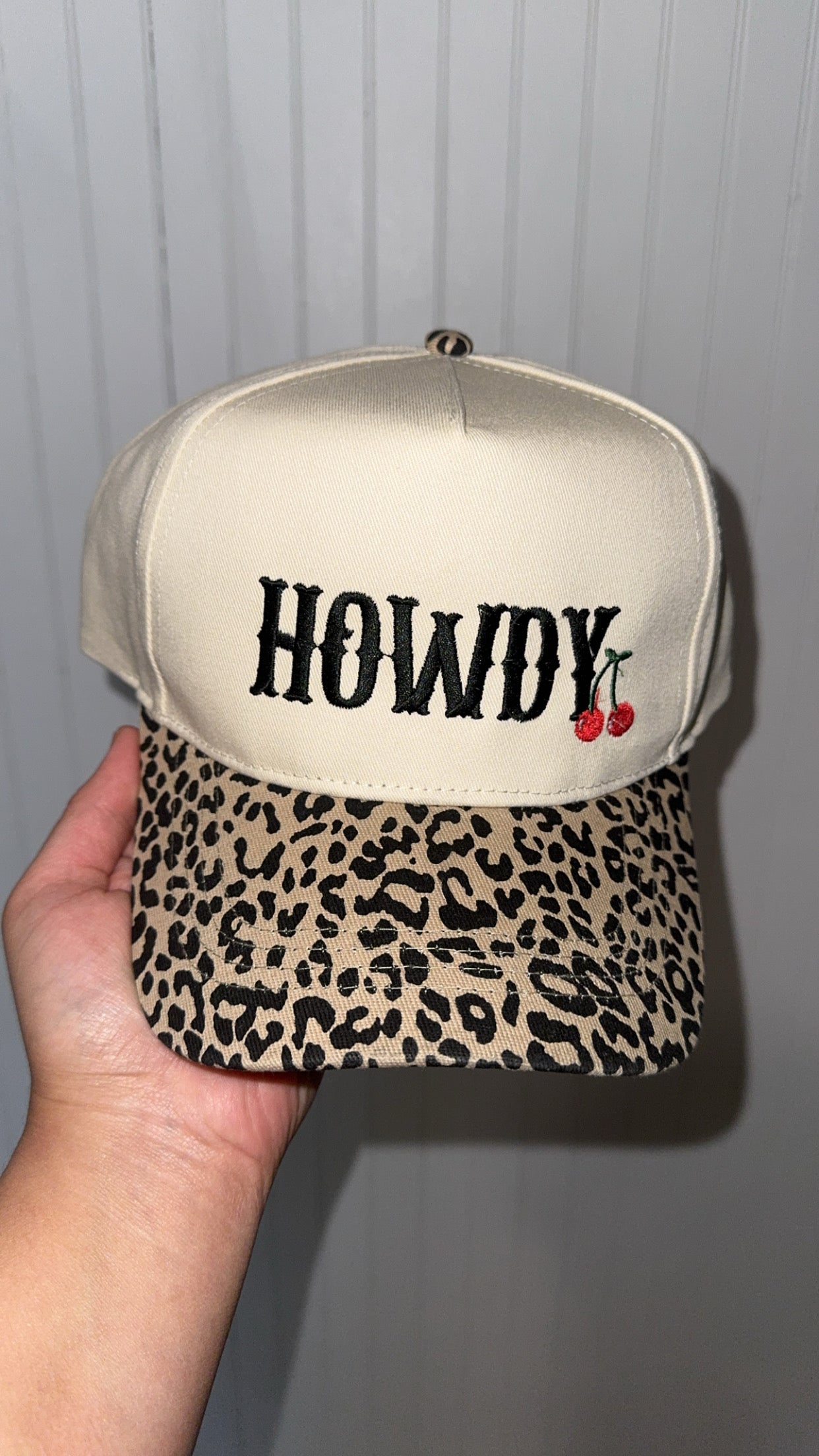 Howdy Cherry Cheetah Trucker