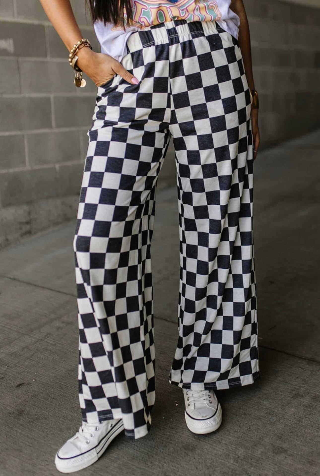 B&W Checkered Pants